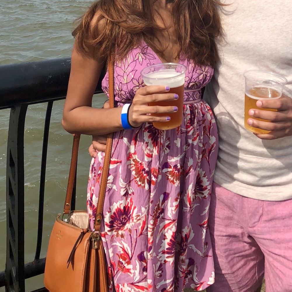 Lavender floral dress